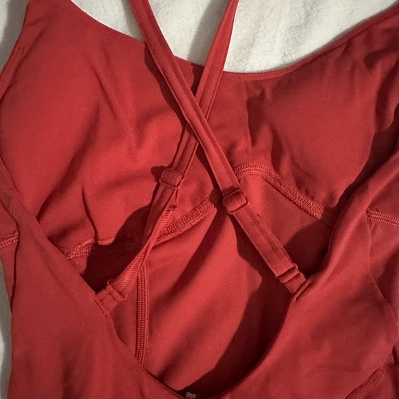 Gymshark one piece never worn. Adjustable straps. Size small color Sundried Red - Picture 5 of 5